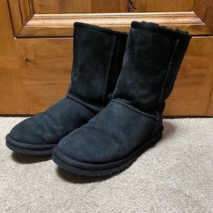 GENUINE BLACK UGG SHORT BOOTS